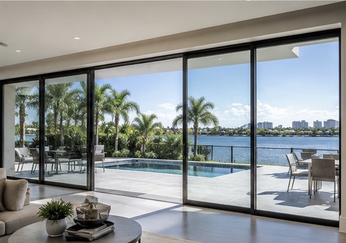 Large impact sliding glass doors